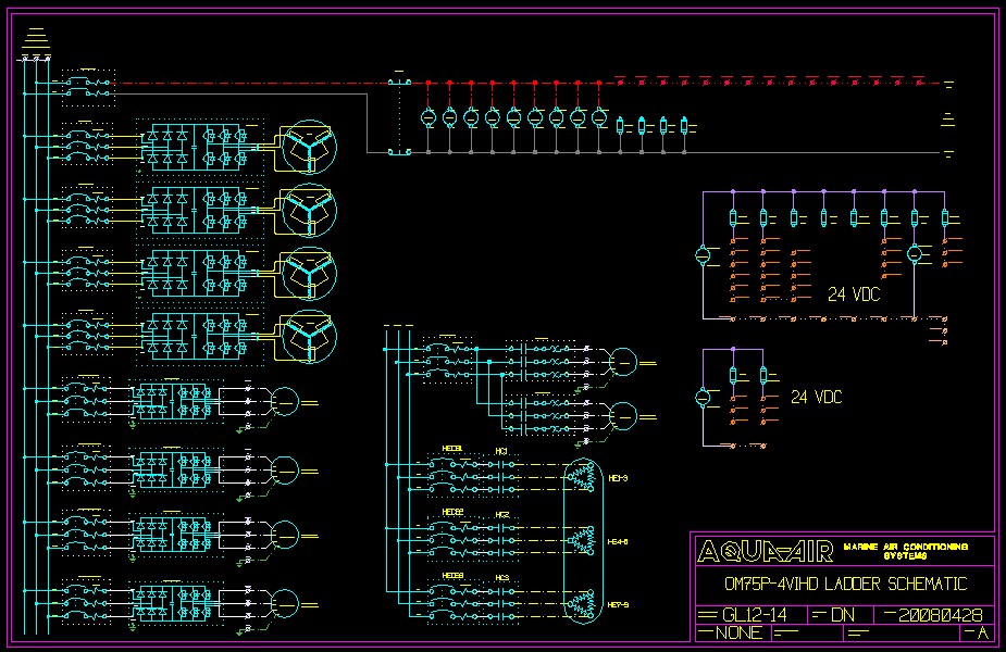 Control Panel Main Power Feed Ladder Schematic